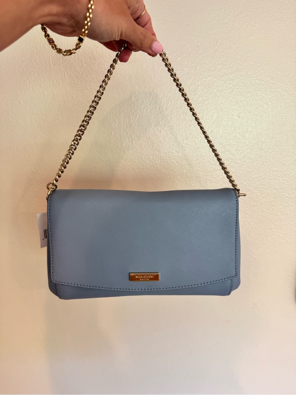 NWT kate spade Blue Leather Crossbody/Shoulder Bag with detachable leather strap
